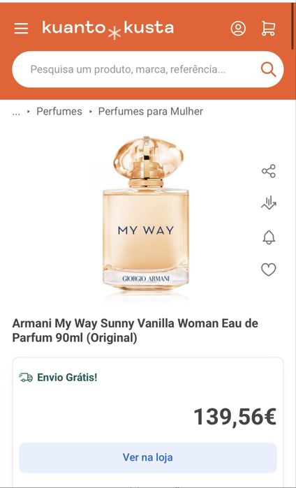 Armani My Way Sunny Vanilla Woman Eau de Parfum 90ml (Original)