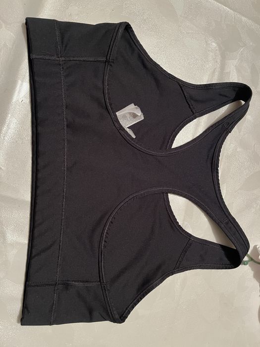 Nike biustonosz sportowy top czarny markowy logo M/L