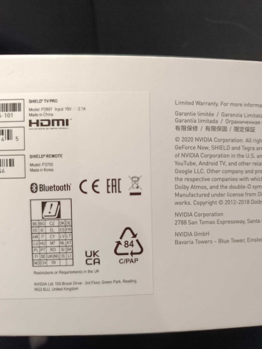 NVIDIA SHIELD TV PRO (Android - 4K Ultra HD) - Novo - Na Caixa