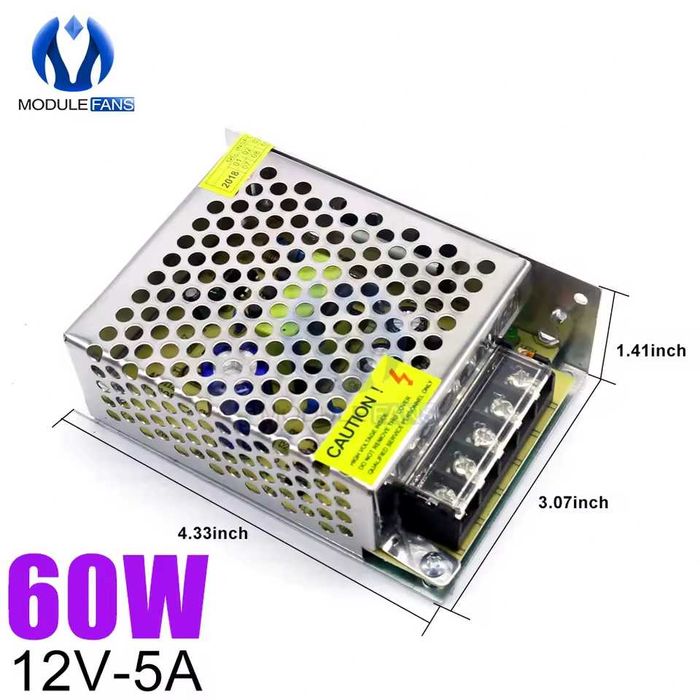 Импульсный источник питания diymore S-60-12 12 В/5 А/60 Вт