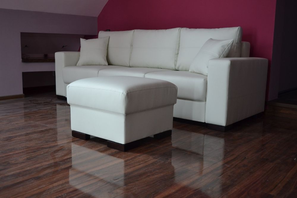 Kanapa sofa rozkładana Senator prawdziwa naturalna skóra ! Producent
