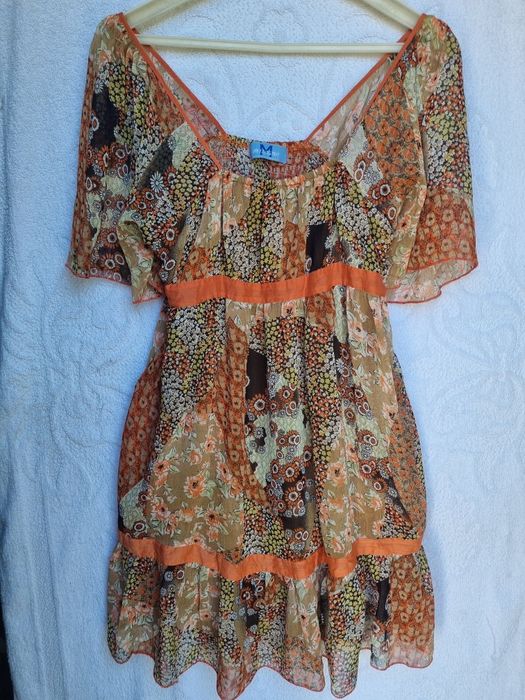 Vestido castanho Ted Backer TM M  VT 143