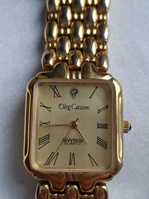 Złoty zegarek Oleg Cassini Swiss Quartz
