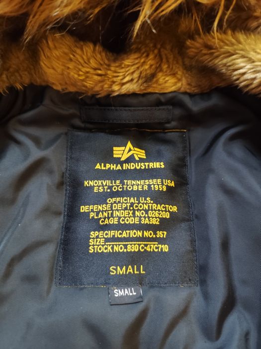 Męska kurtka zimowa Alpha Industries