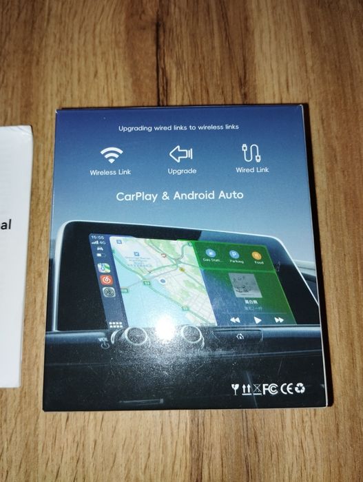 Bezprzewodowy adapter CarPlay 2w1 Android Auto Plug and Play Mini Car