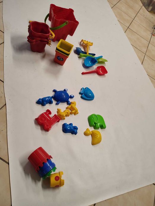 Zestaw, zabawki do piaskownicy