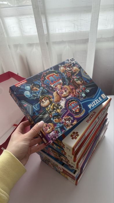 Дитячі пазли Щенячий патруль 9 коробок