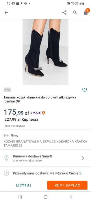 Tanaris kozaki 40 25.5cm