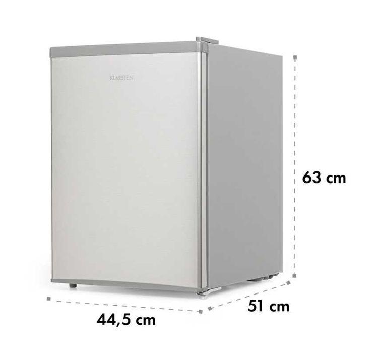 Lodówka srebrna 66L.  Klarstein   S-231