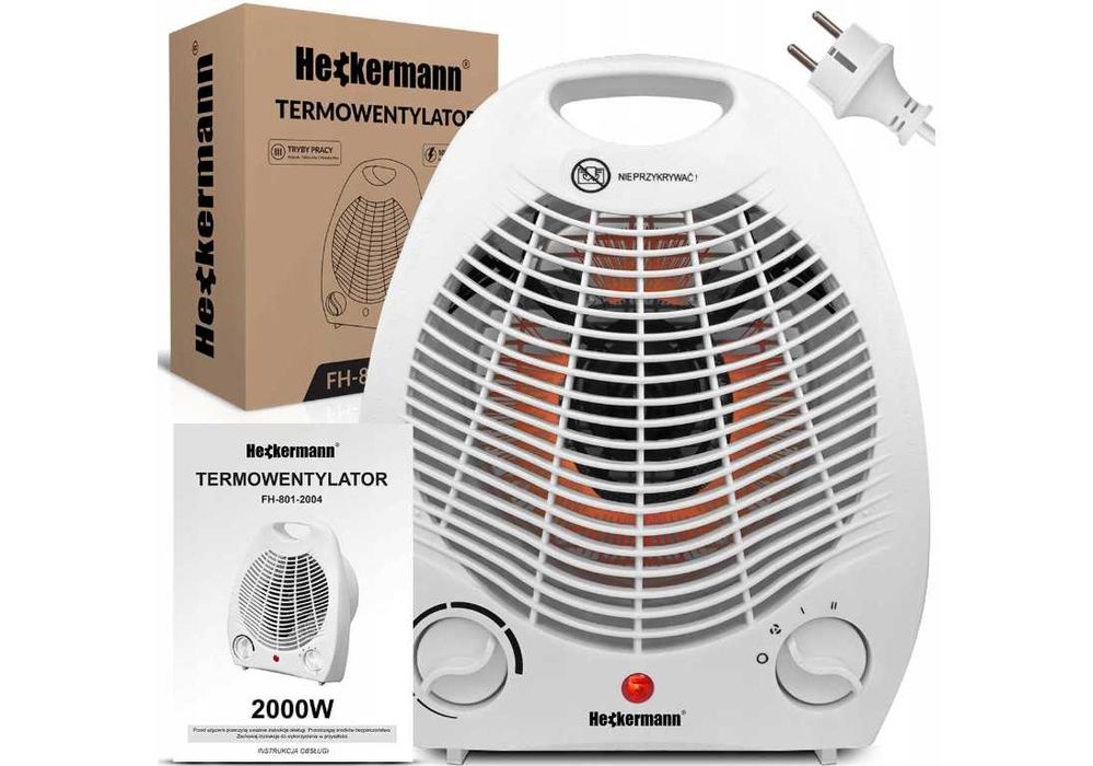 TERMOWENTYLATOR grzejnik elektryczny FARELKA 2000W MOCNA