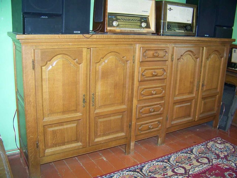 Dębowa komoda duża dzielona lite drewno długość blatu 280cm!