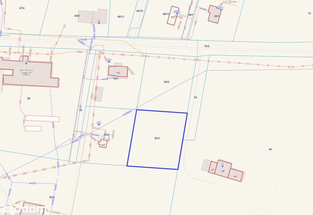 Działka budowlana 2622 m² | WZ | blisko S7 | spokojna okolica - Widok 2