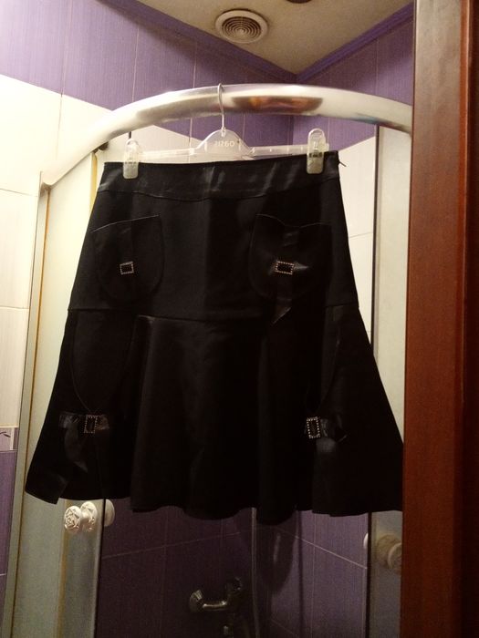 Нарядная шелковая блузка с шифоновыми рукавами и вставкой на груди 52-