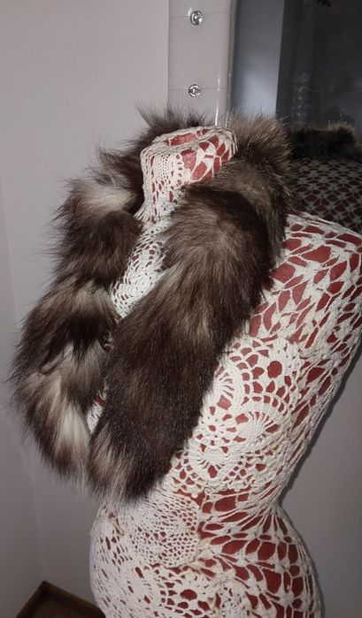 Naturalny Kołnierz z lisa