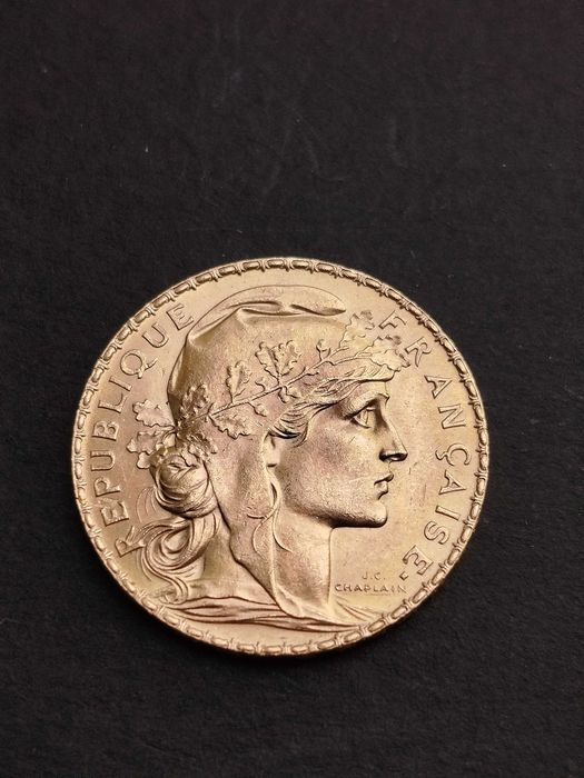 1913 - França - 20 francos - Ouro