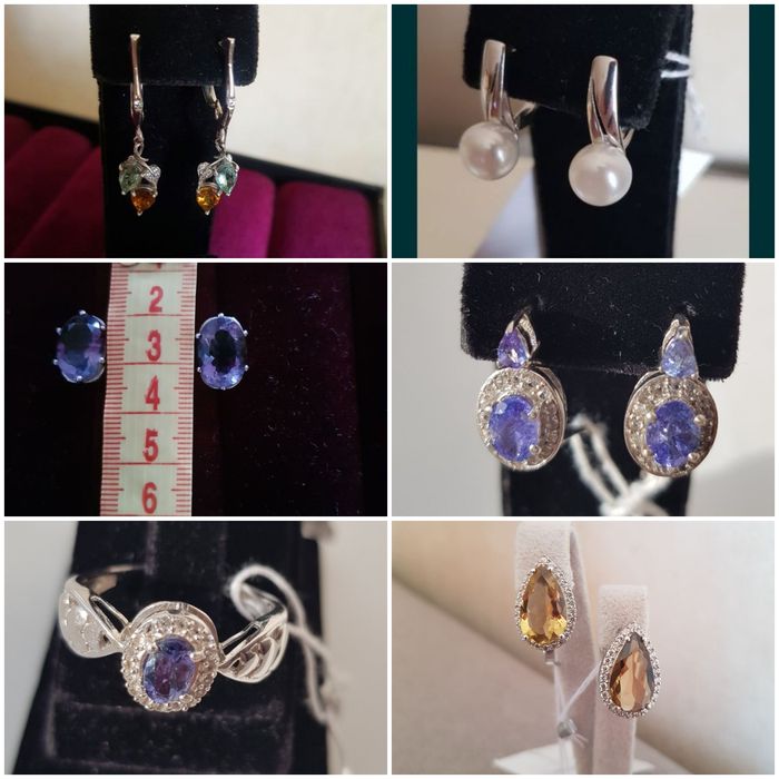 Цитрин флюорит аметрин танзанит  султанит  кианит