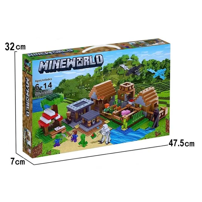 Лего Майнкрафт Деревня жителей с Драконами, 938 деталей Lego MINECRAFT