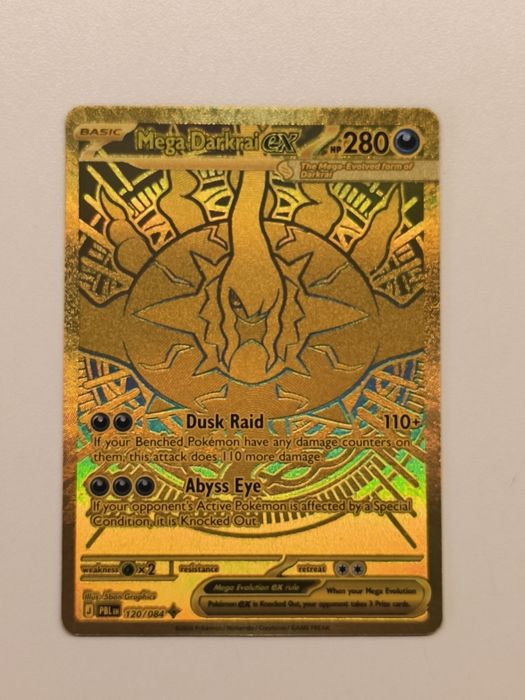 Karta Pokemon Mega Darkrai ex 120/084 Gold Hyper Rare