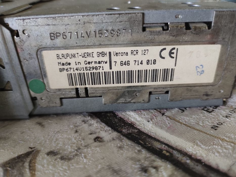 Кассетная автомагнитола blaupunkt verona rcr 127