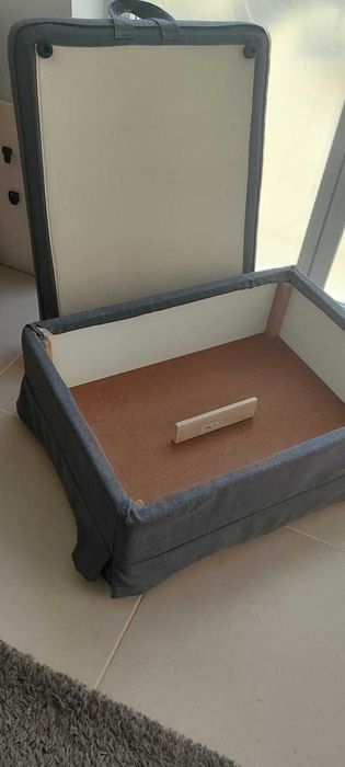repousa pés ikea cinza