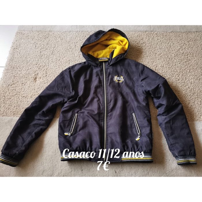 Casaco para rapaz 11 a 14 anos