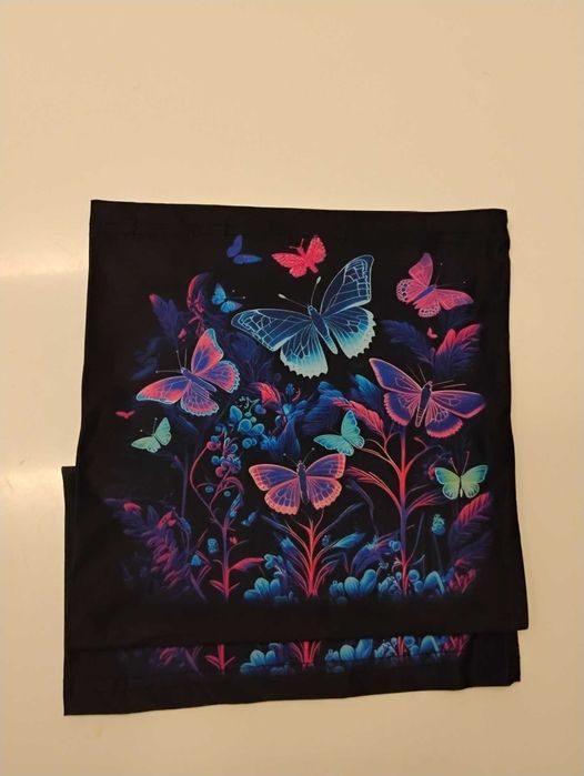 Damski komin, bandanka z motylami