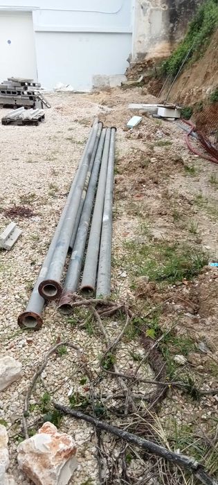 Vendo tubos de pressão redondos com 6metros e parede de 8 mm