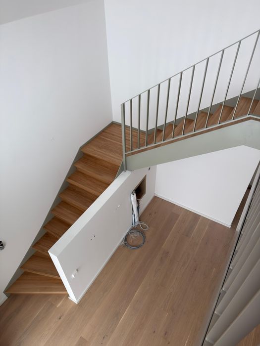 Schody drewniane , stolarnia schody na miarę  model q5