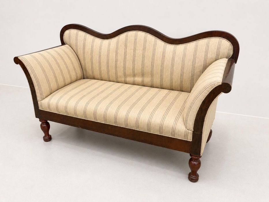 Ładna antyczna sofa / Biedermeier / mahoń / dowóz wysyłka