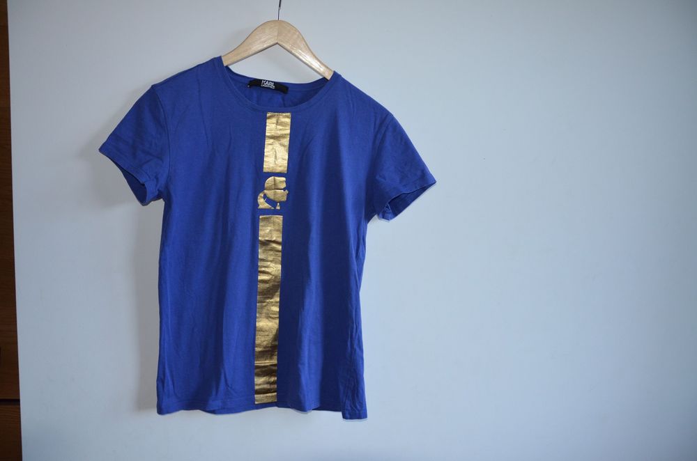 t-shirt damski  Karl Lagerfeld r. S niebieski