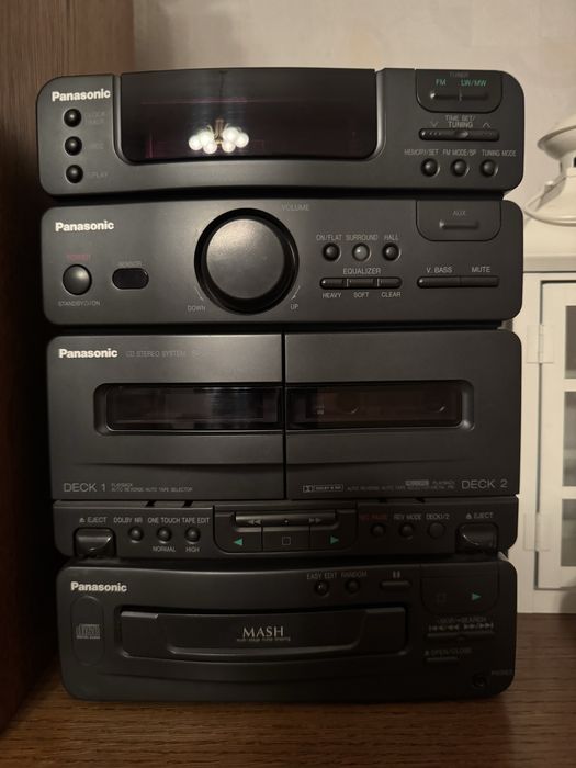 Wieża Panasonic SA-CH32 z głośnikami i pilotem komplet