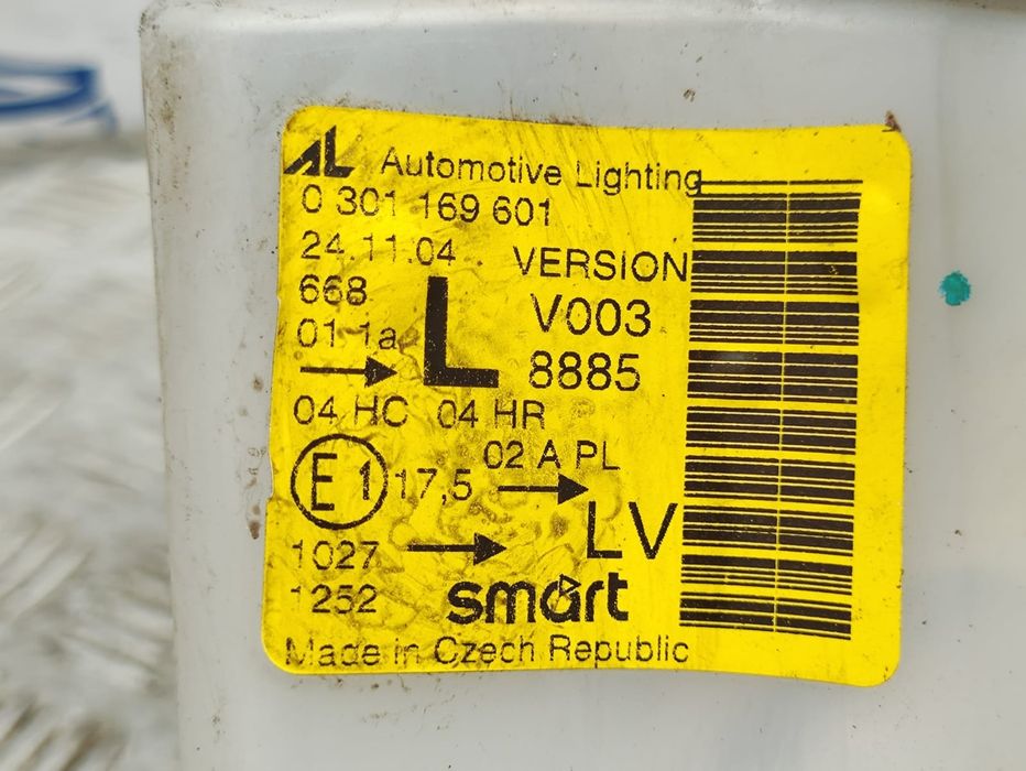 Óticas Ótica Esquerda Direita Original Smart Fortwo W450 Facelift 2002 a 2007