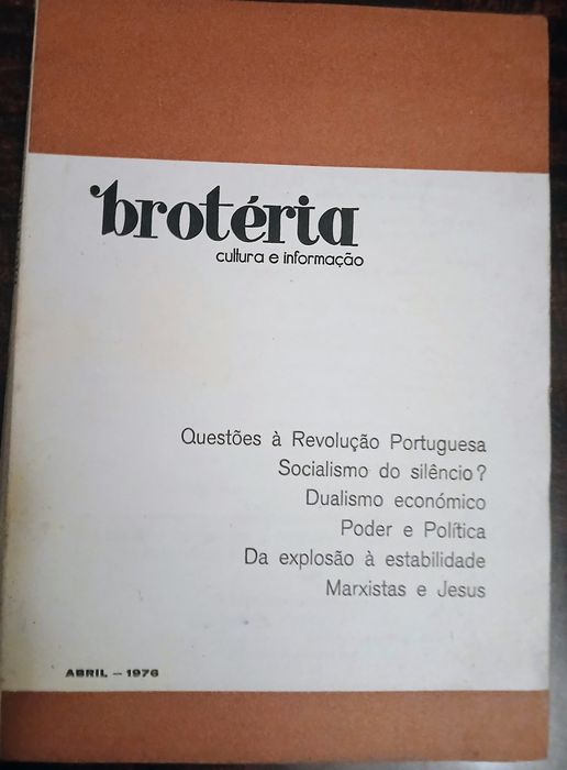 Revista Brotéria antiga