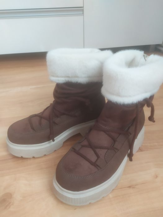 Buty zimowe z futerkiem
