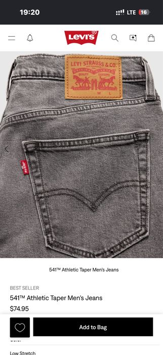 Levi’s 541™ Athletic Taper Men's Jeans 34/34