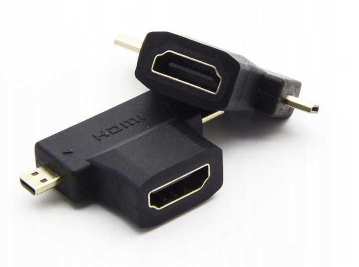 Uniwersalny adapter przejściówka HDMI MINI MICRO 2 SZTUKI