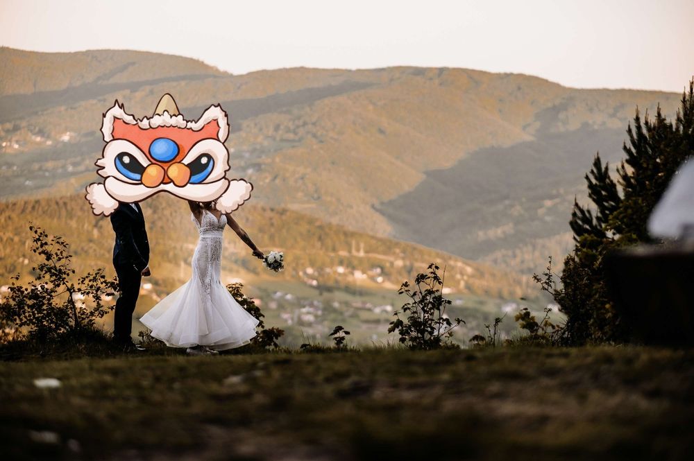 Suknia ślubna rybka