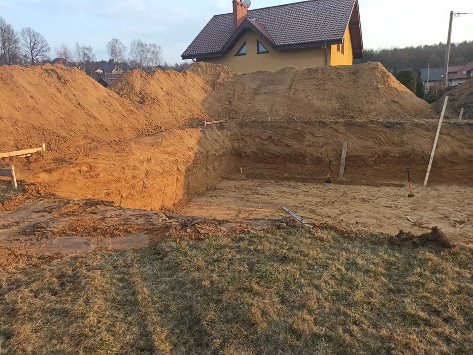 Usługi Koparko-ładowarką  Koparka kołowa obrotowa  Mini koparka