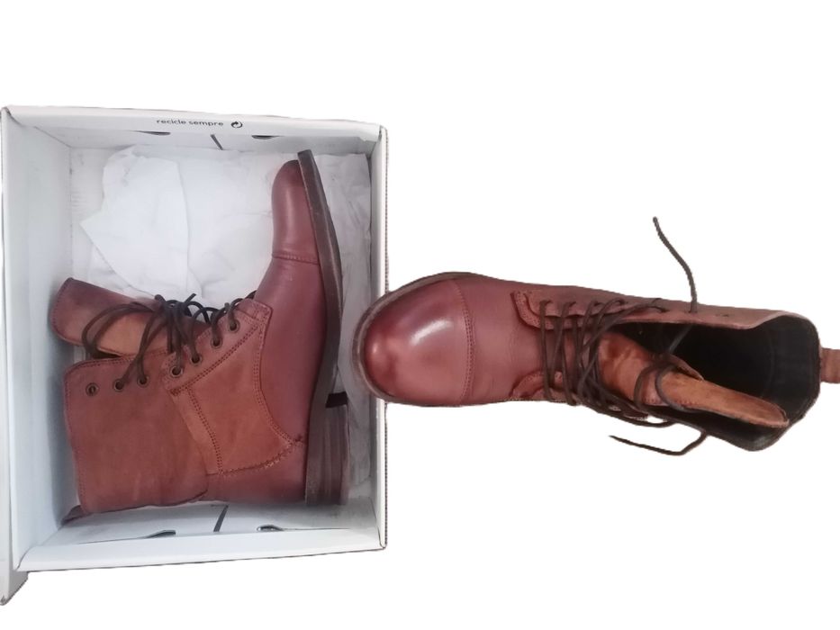 Botas Seaside em couro genuíno – Tamanho 39 – Novas, nunca usadas