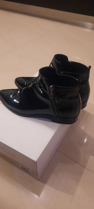 Botki włoskie skórzane