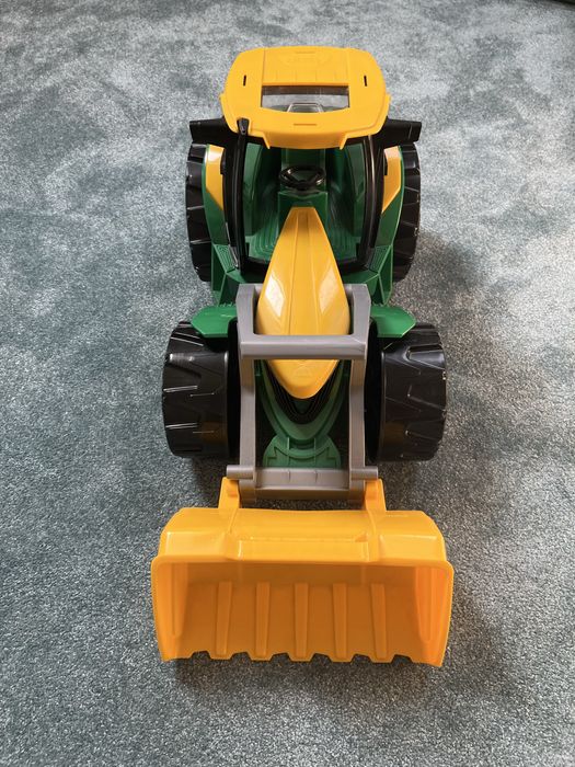 Ciągnik spychacz Lena maxi zielony ruchomy