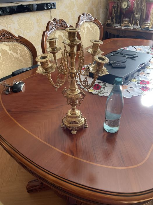 Подсвечник бронзовый, испания, на 5 свечей , большой