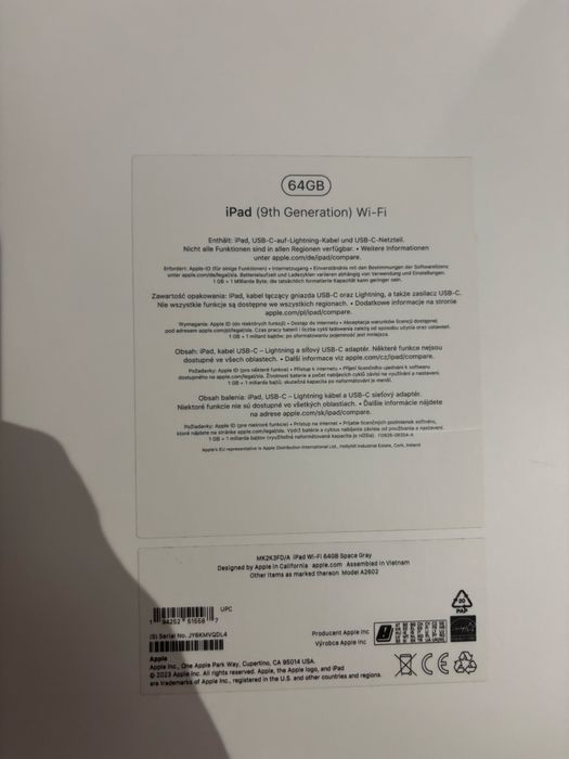 Ipad 9 generacji - srebrny 64GB