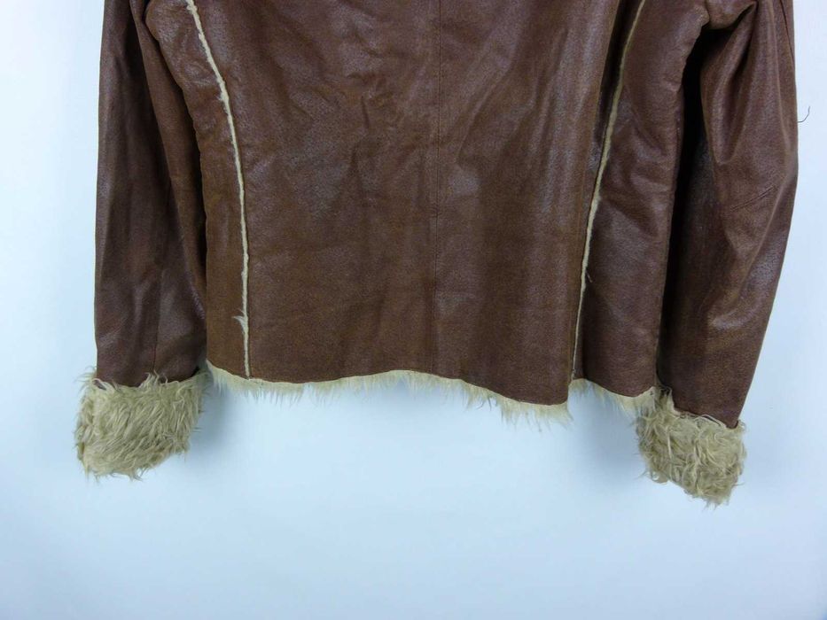 Look skórzana kurtka na futerku skóra leather 14 / 40