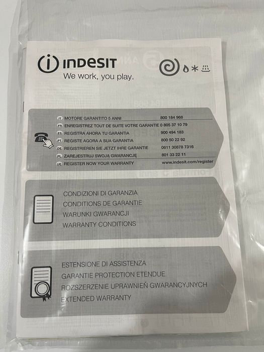 Máquina de lavar Indesit 8kg