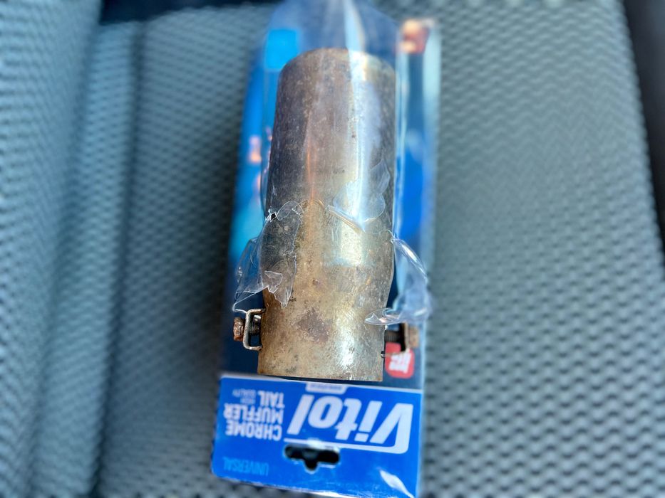 Автомобільна Насадка на глушитель Vitol глушник універсальна сталь