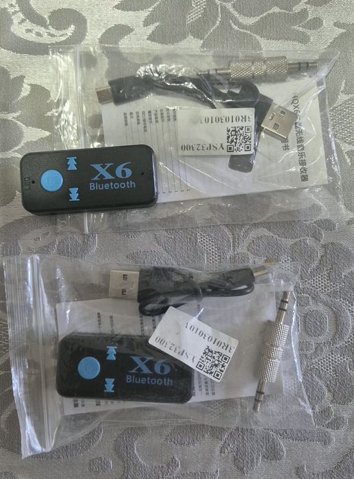 Recetor/Transmissor Bluetooth X6 Novo – Áudio Sem Fios para TV, Carro e Colunas, portões