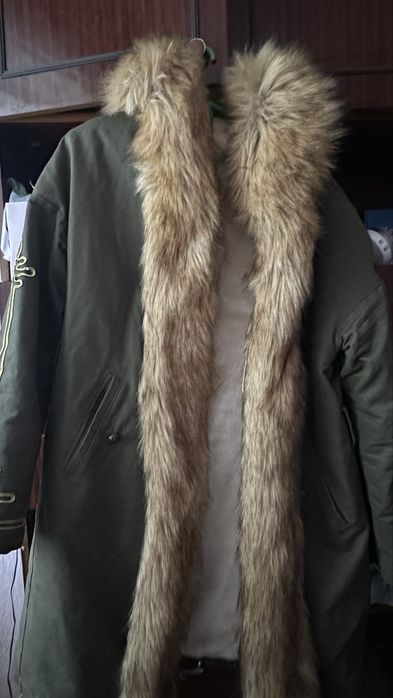 Парка Pinko хакі зимова куртка