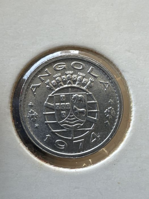Moeda 10 cent 1974 Angola