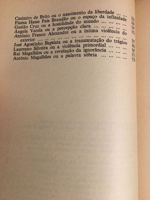 Ramos Rosa/J. Rui de Sousa/ Ruy Belo/ F. Pinto do Amaral